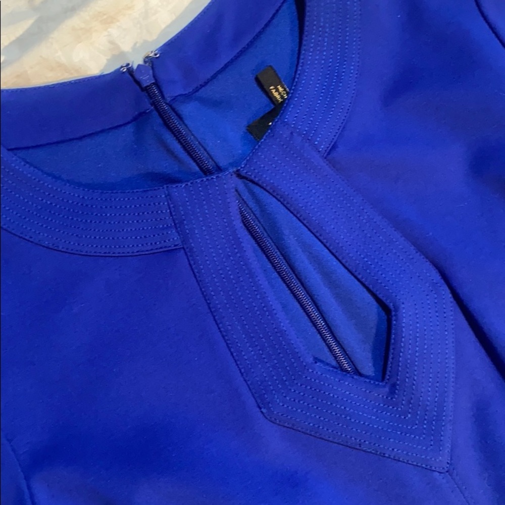 Laundry Royal Blue Keyhole Dress 4 - Picture 5 of 8